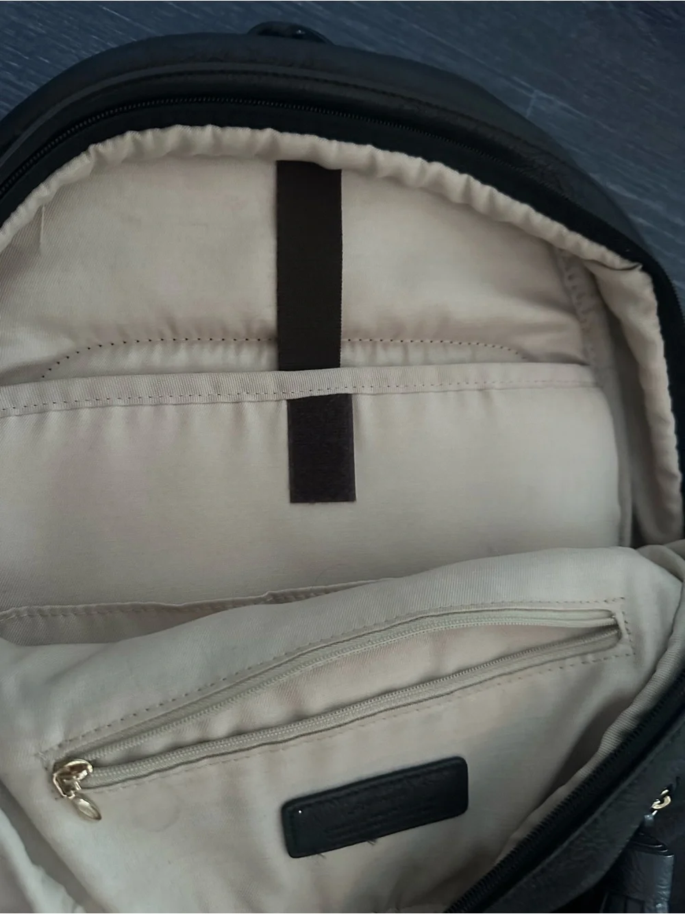 Monopoly Wanna Be Professional Black Faux Leather Laptop Backpack